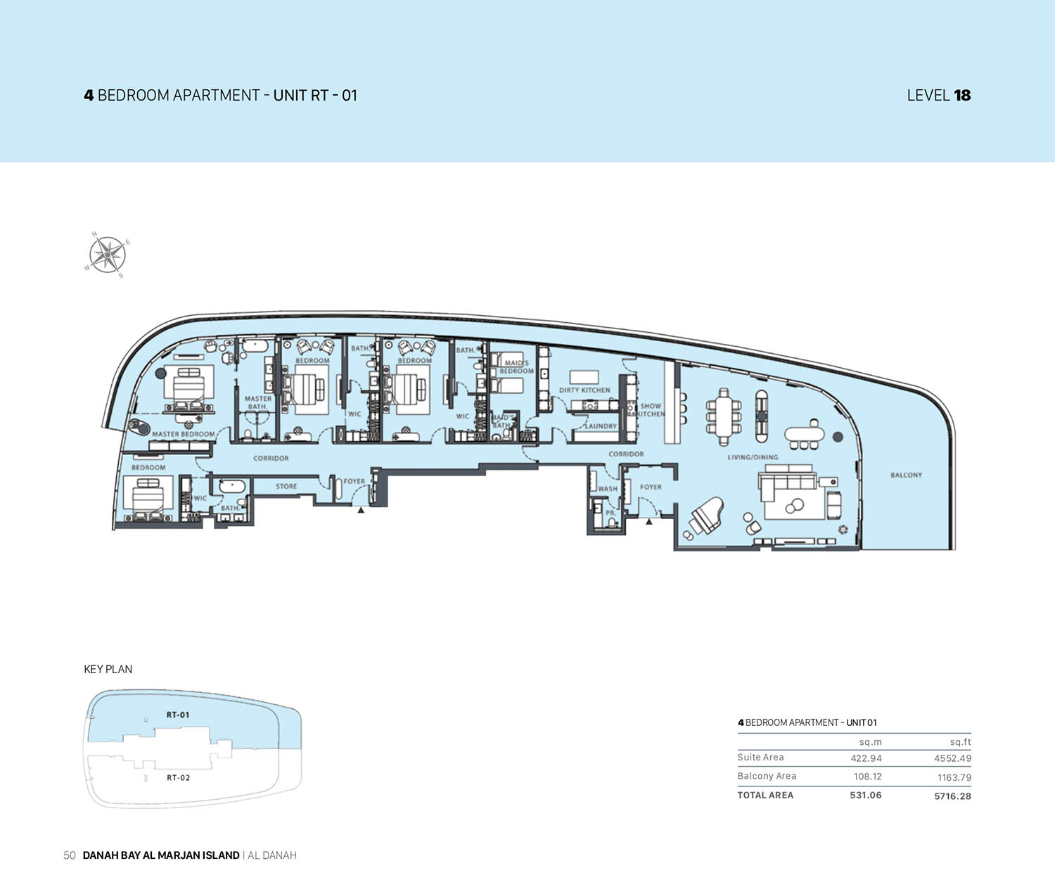 Danah Bay at Al Marjan floor plan 4