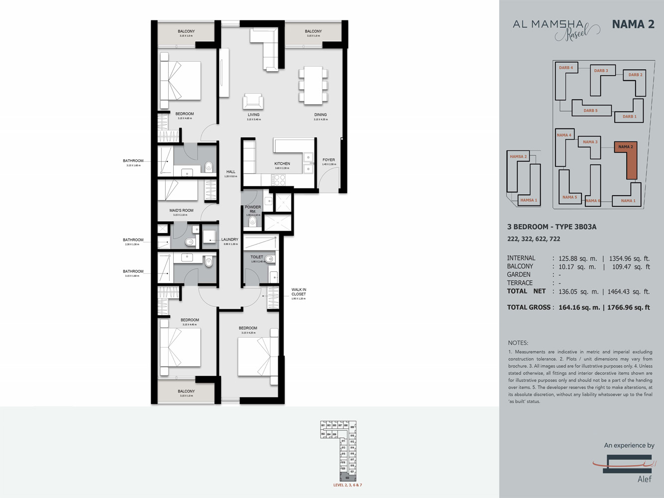 Nama 2 at Al Mamsha floor plan 4