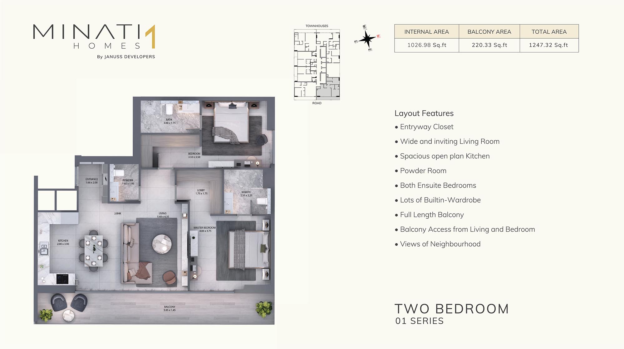Minati Homes 1 at Al Furjan floor plan 1