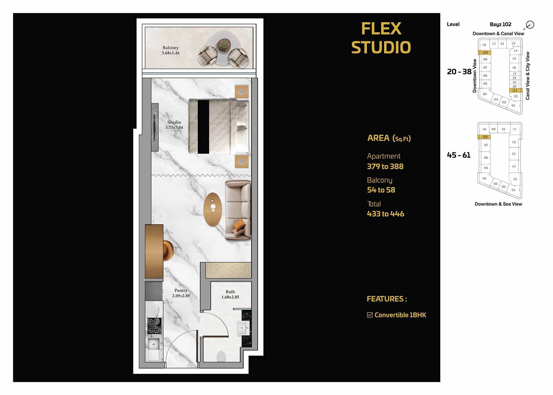 BAYZ 102 by Danube floor plan 1