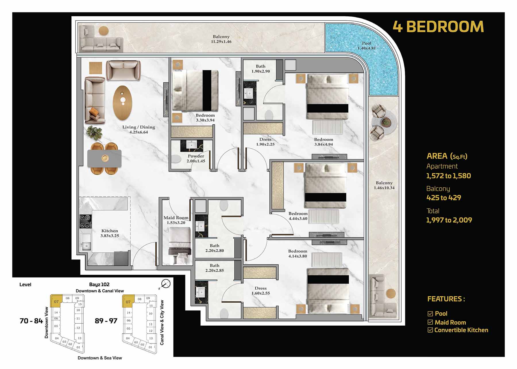 BAYZ 102 by Danube floor plan 7
