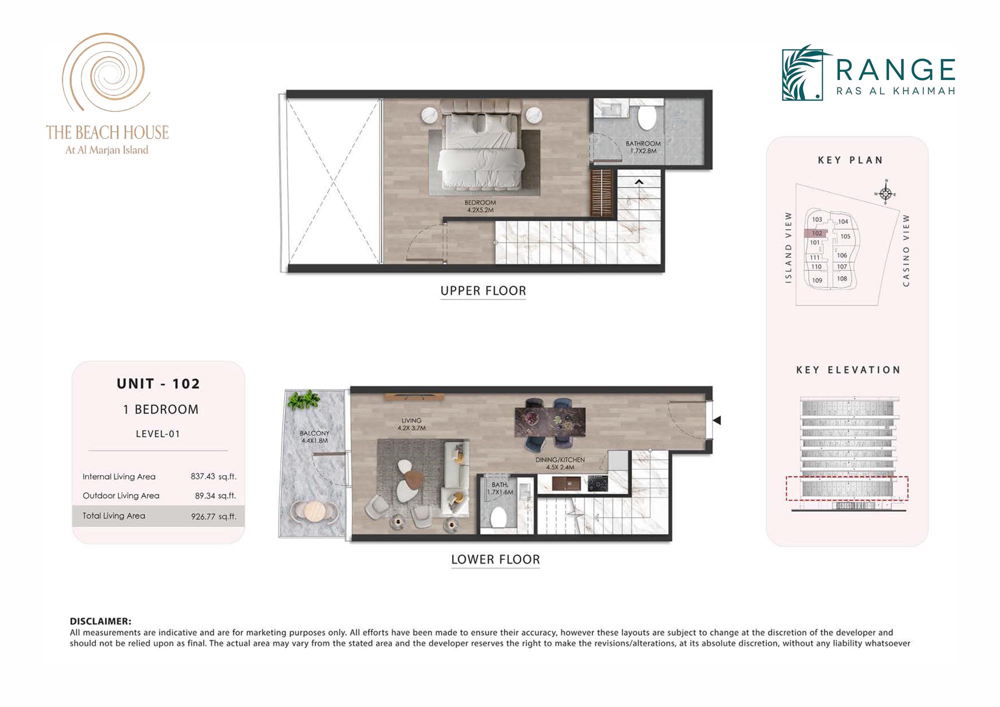 The Beach House at Al Marjan floor plan 2