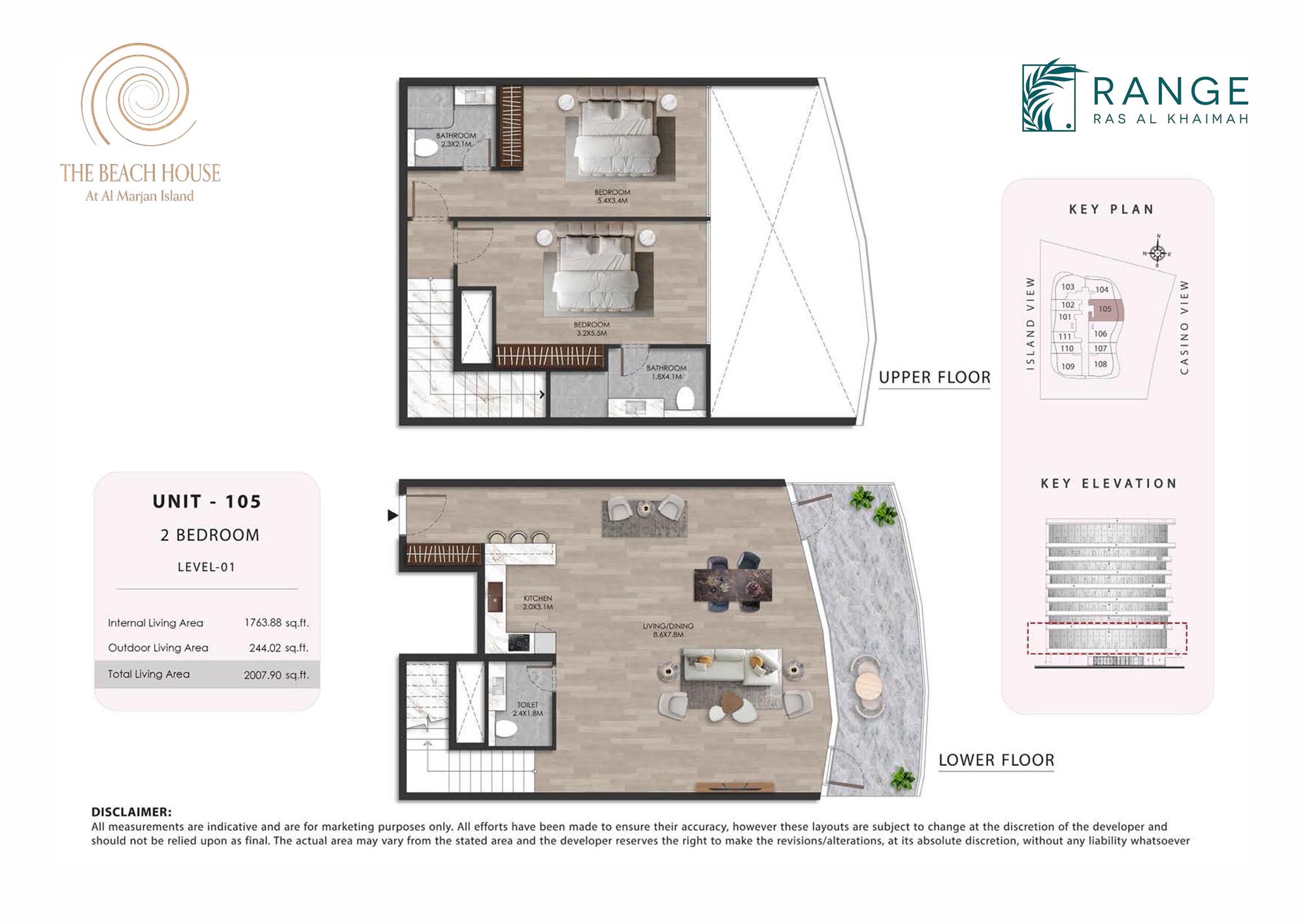 The Beach House at Al Marjan floor plan 3
