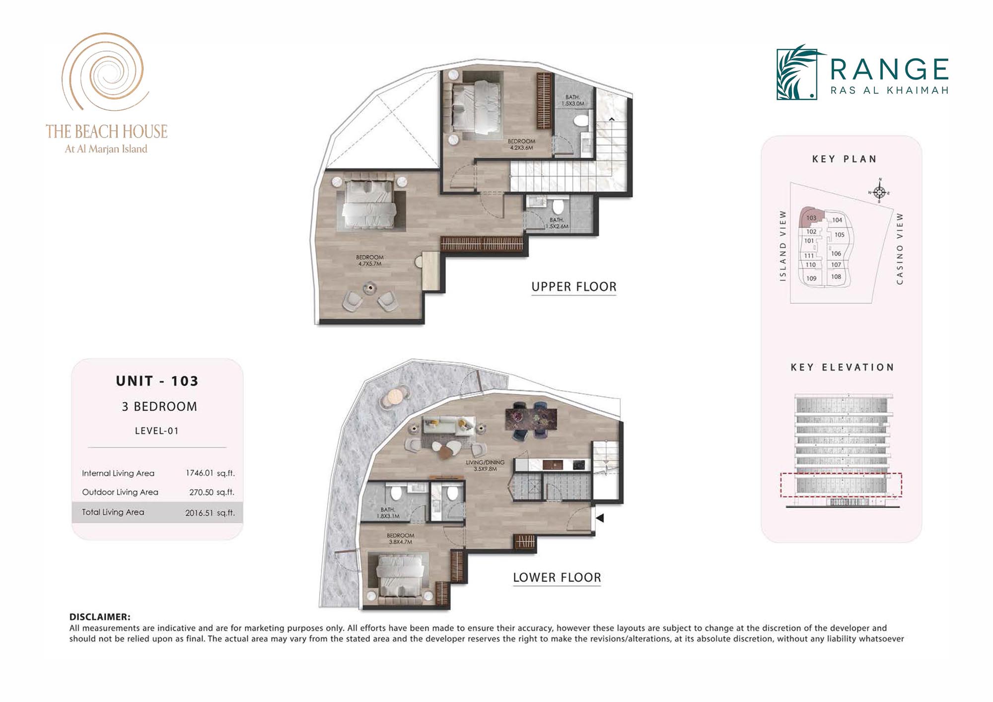 The Beach House at Al Marjan floor plan 4