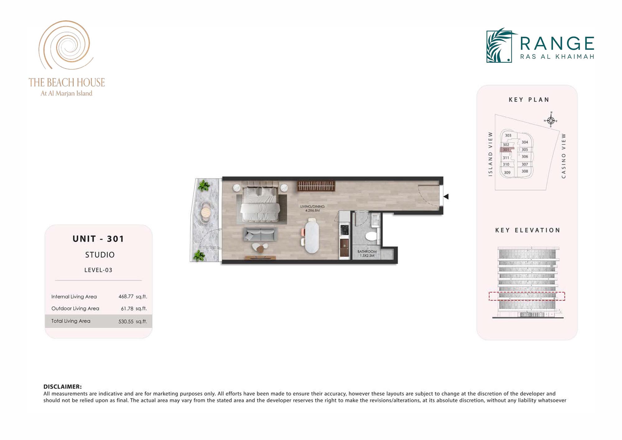 The Beach House at Al Marjan floor plan 1