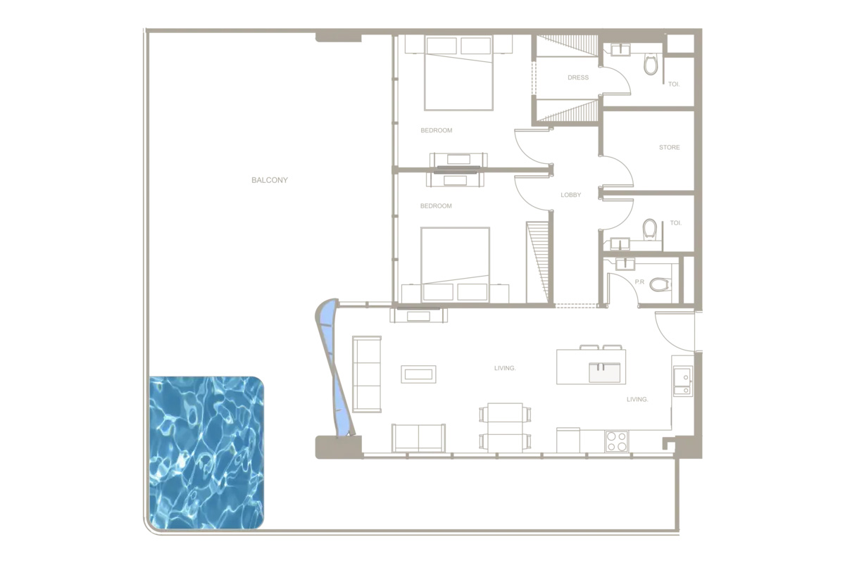 Iluka Residences at Dubai Islands floor plan 2
