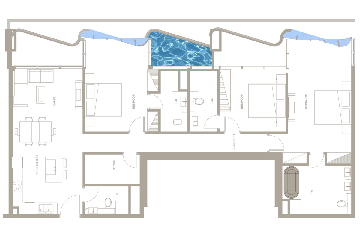 Iluka Residences at Dubai Islands floor plan 3