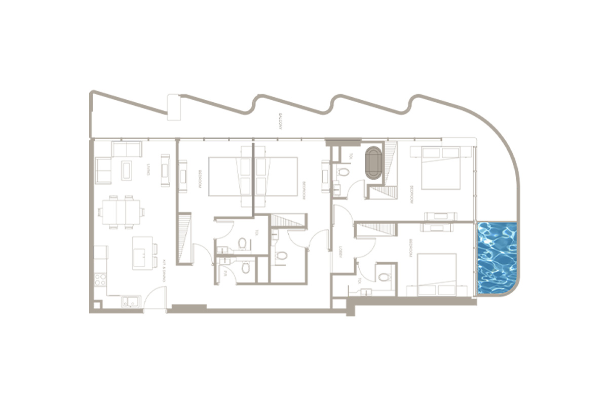Iluka Residences at Dubai Islands floor plan 4