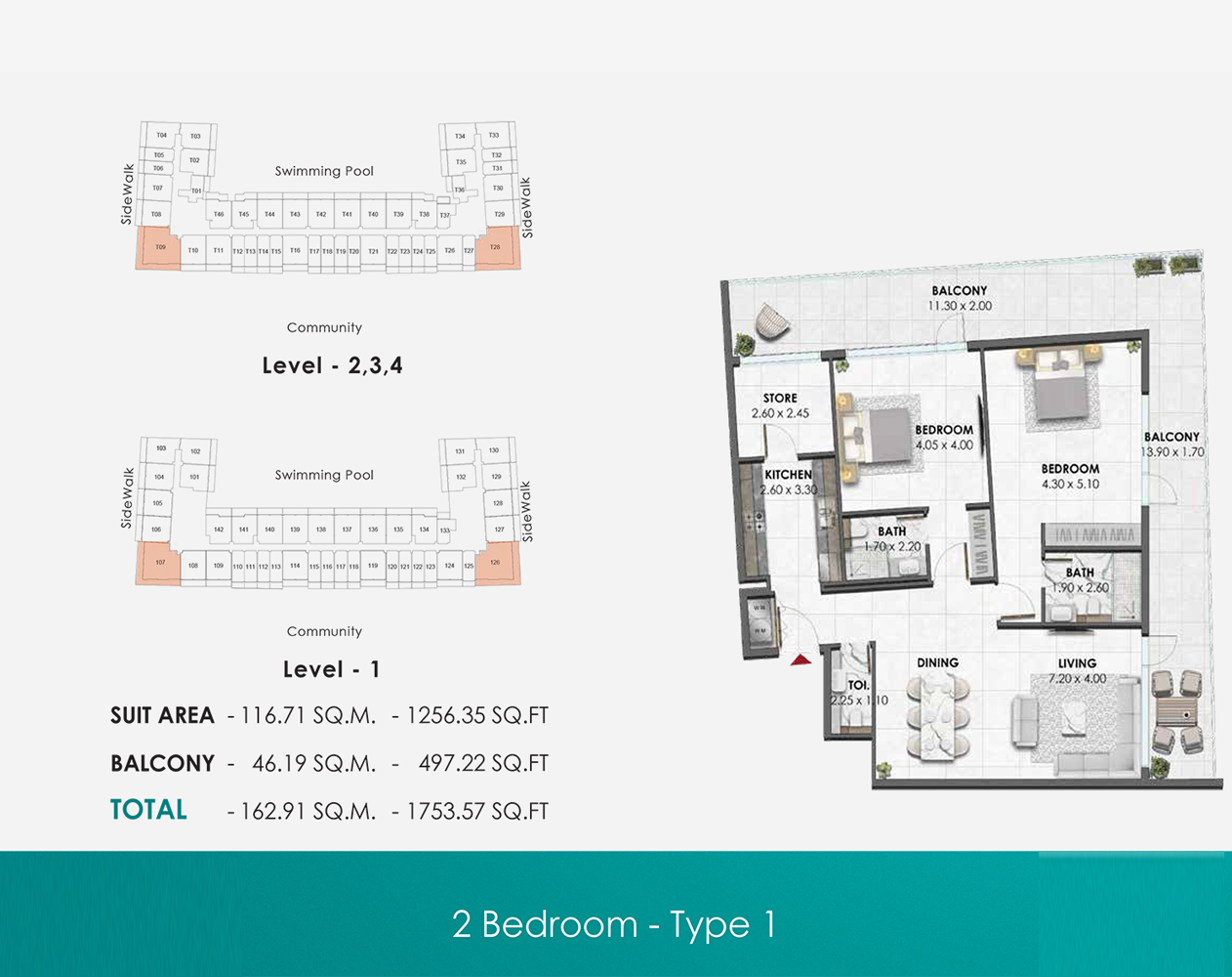 Waref Residences at JVC floor plan 3
