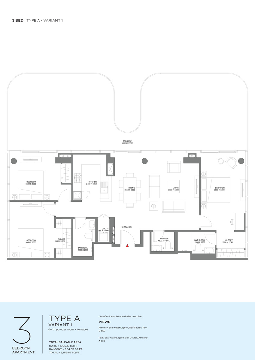 Sobha Delphine Beach Residences floor plan 4