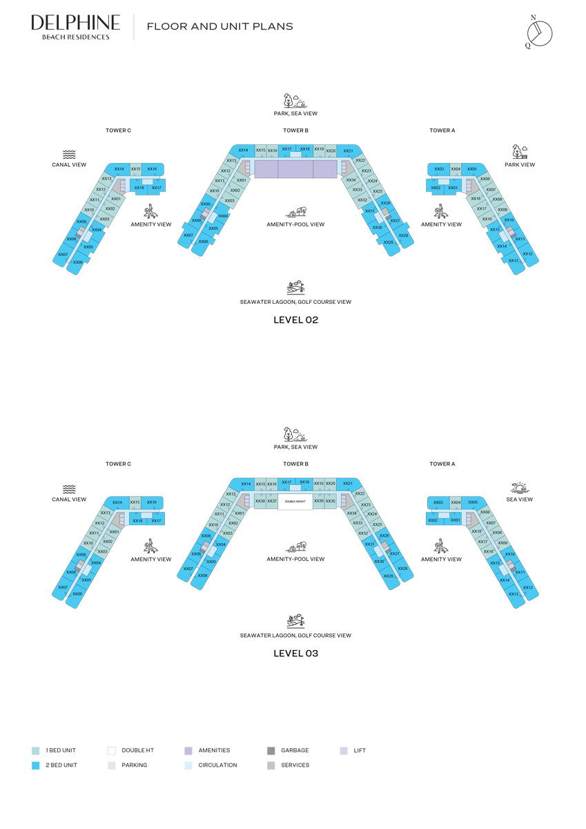 Sobha Delphine Beach Residences floor plan 2