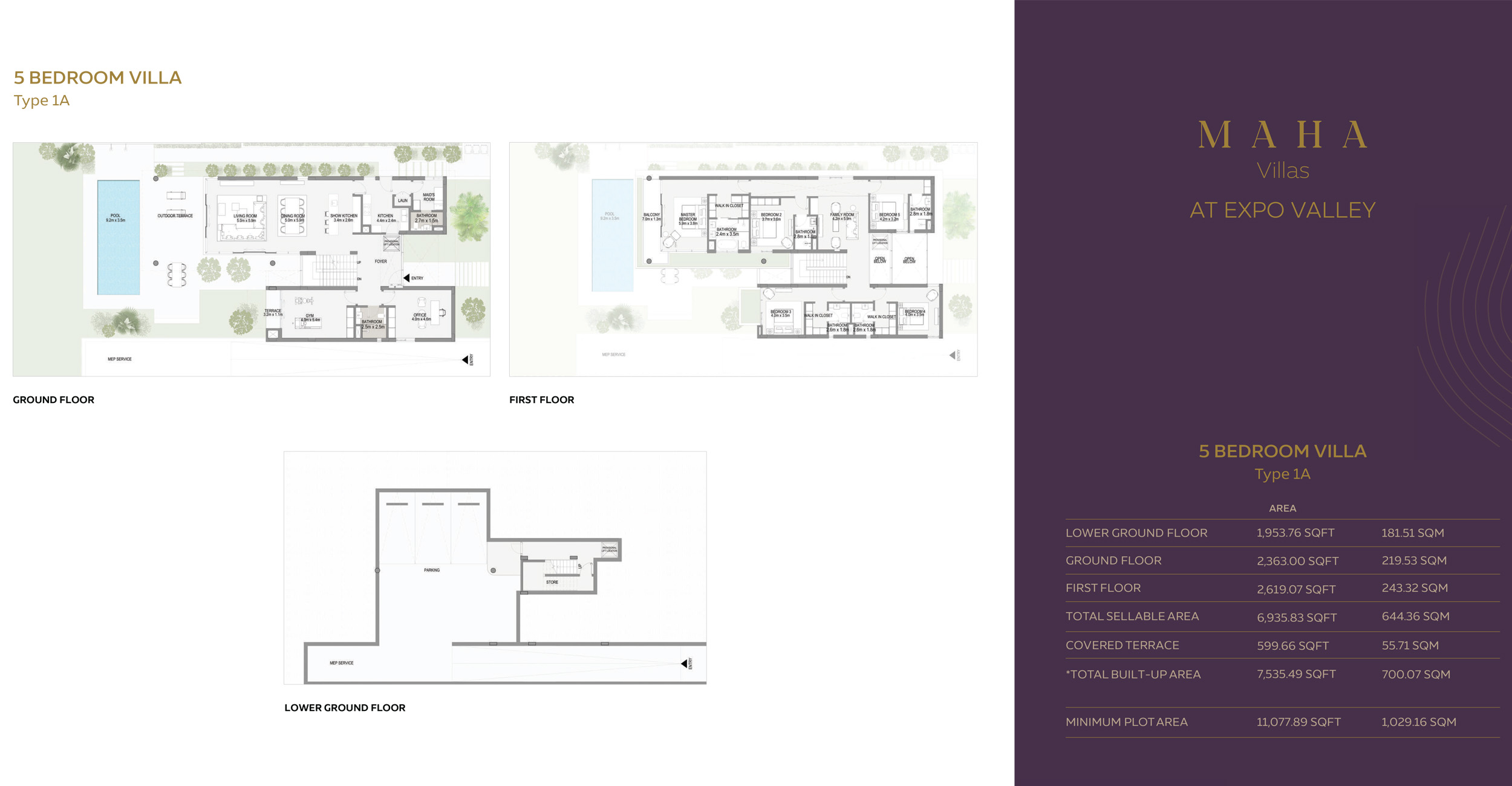 Maha Villas at Expo Valley floor plan 1