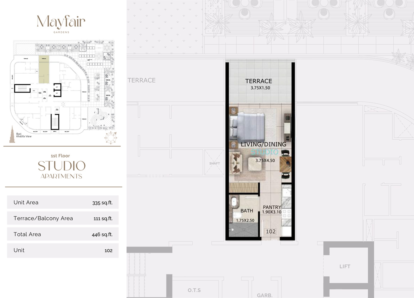 Mayfair Gardens by Majid floor plan 1