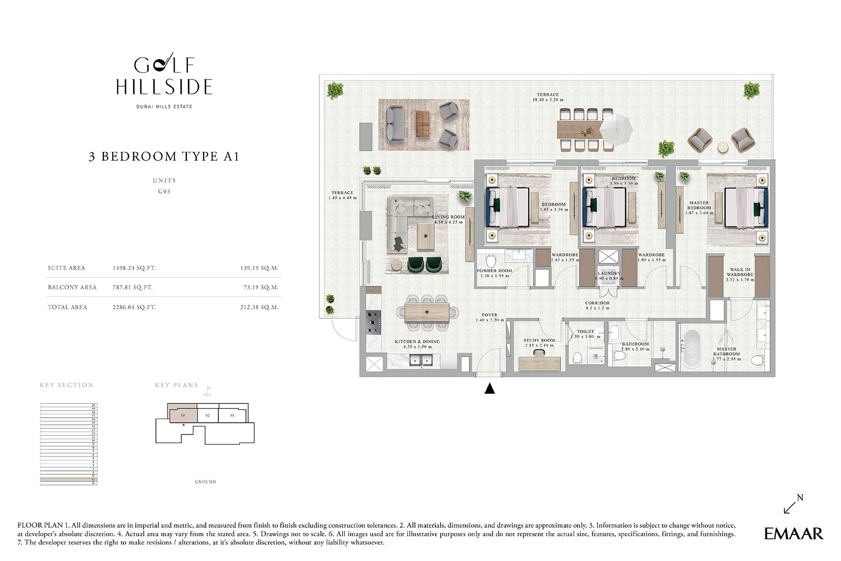 Golf Hillside at Dubai Hills Estate floor plan 3