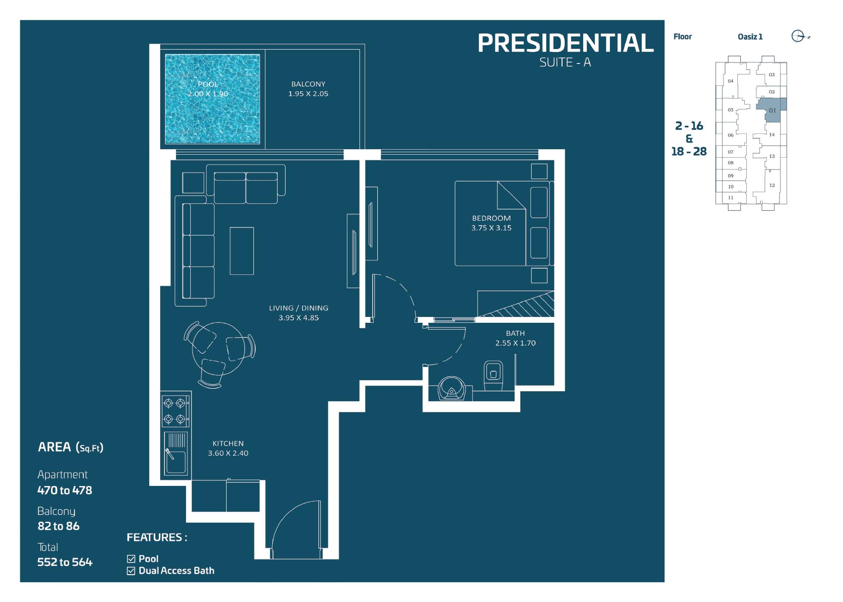 Oasiz by Danube floor plan 3