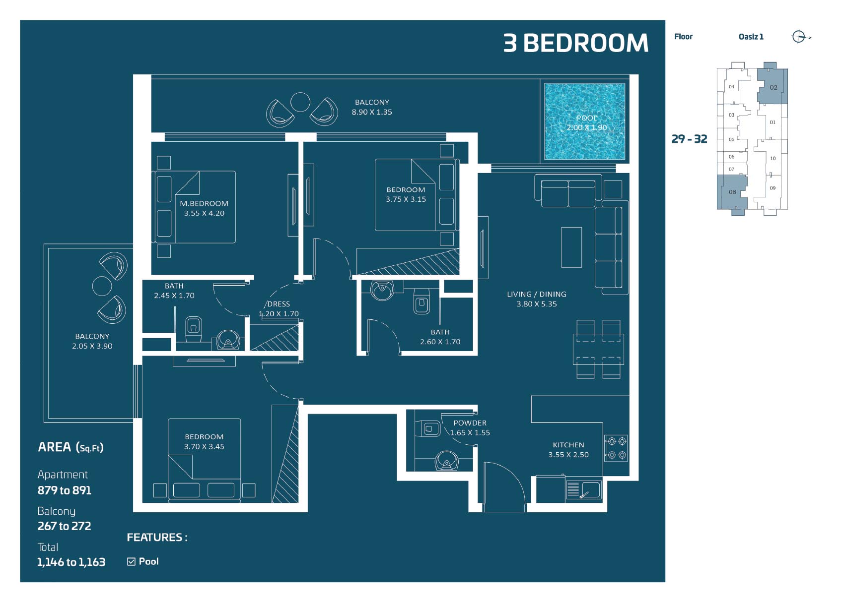 Oasiz by Danube floor plan 6