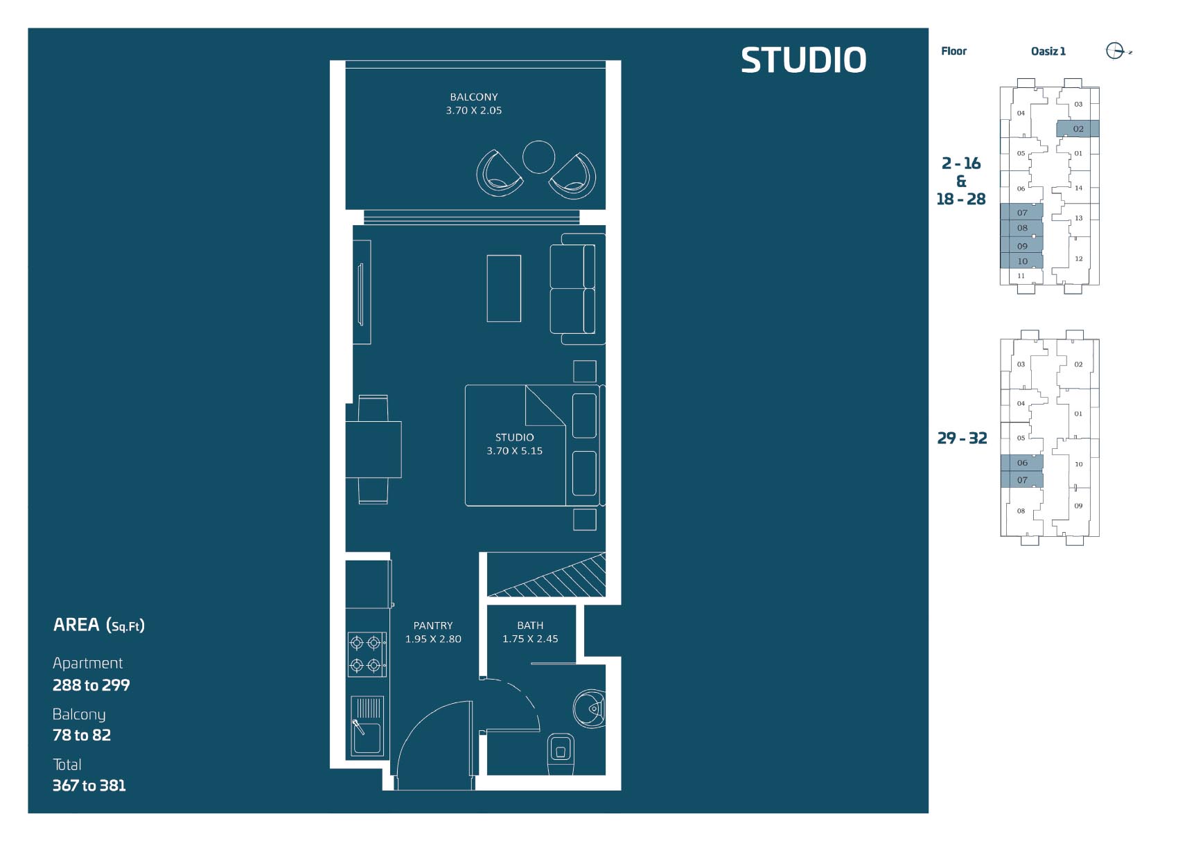 Oasiz by Danube floor plan 1