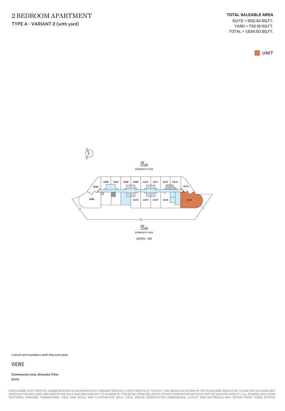 Sobha Solis at Motor City floor plan 3