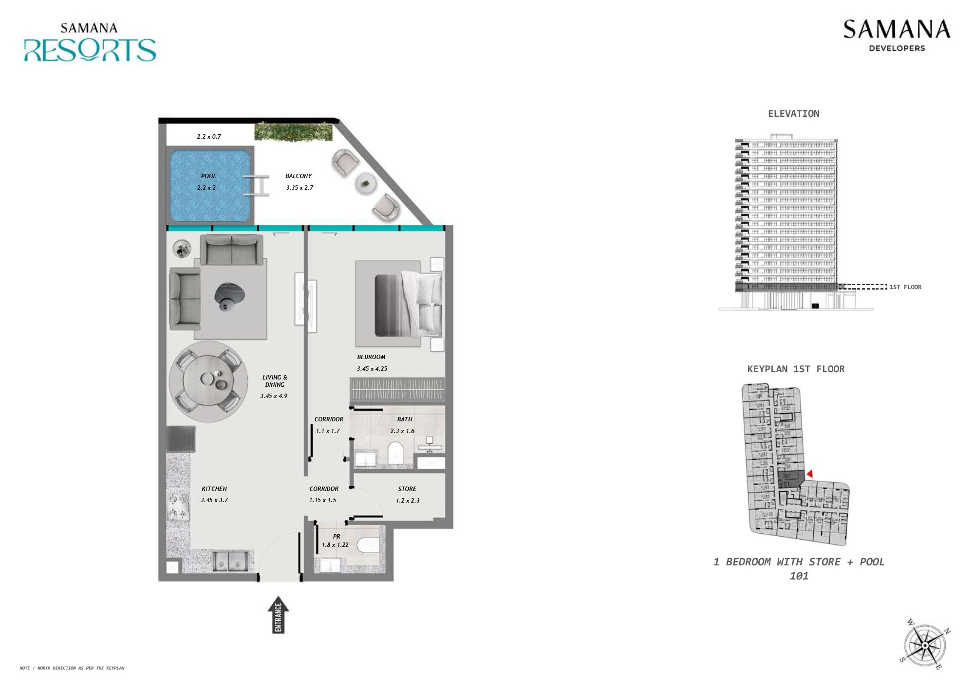 Samana Resorts floor plan 2