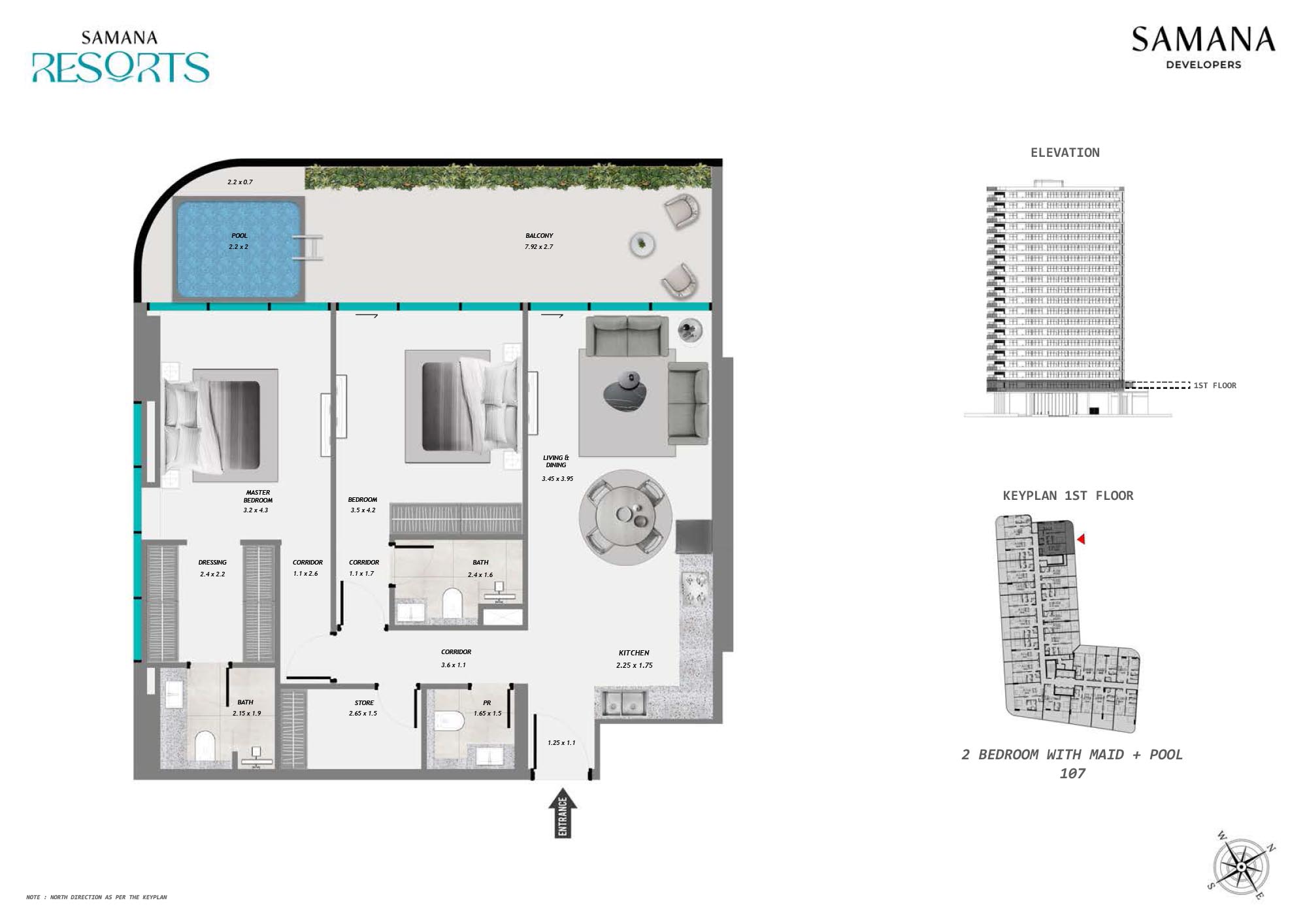 Samana Resorts floor plan 3