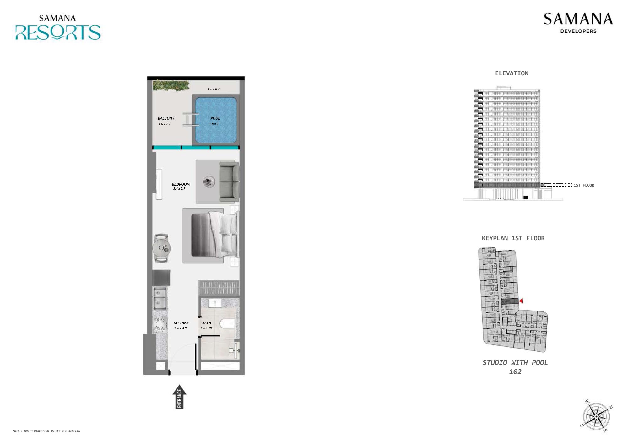 Samana Resorts floor plan 1