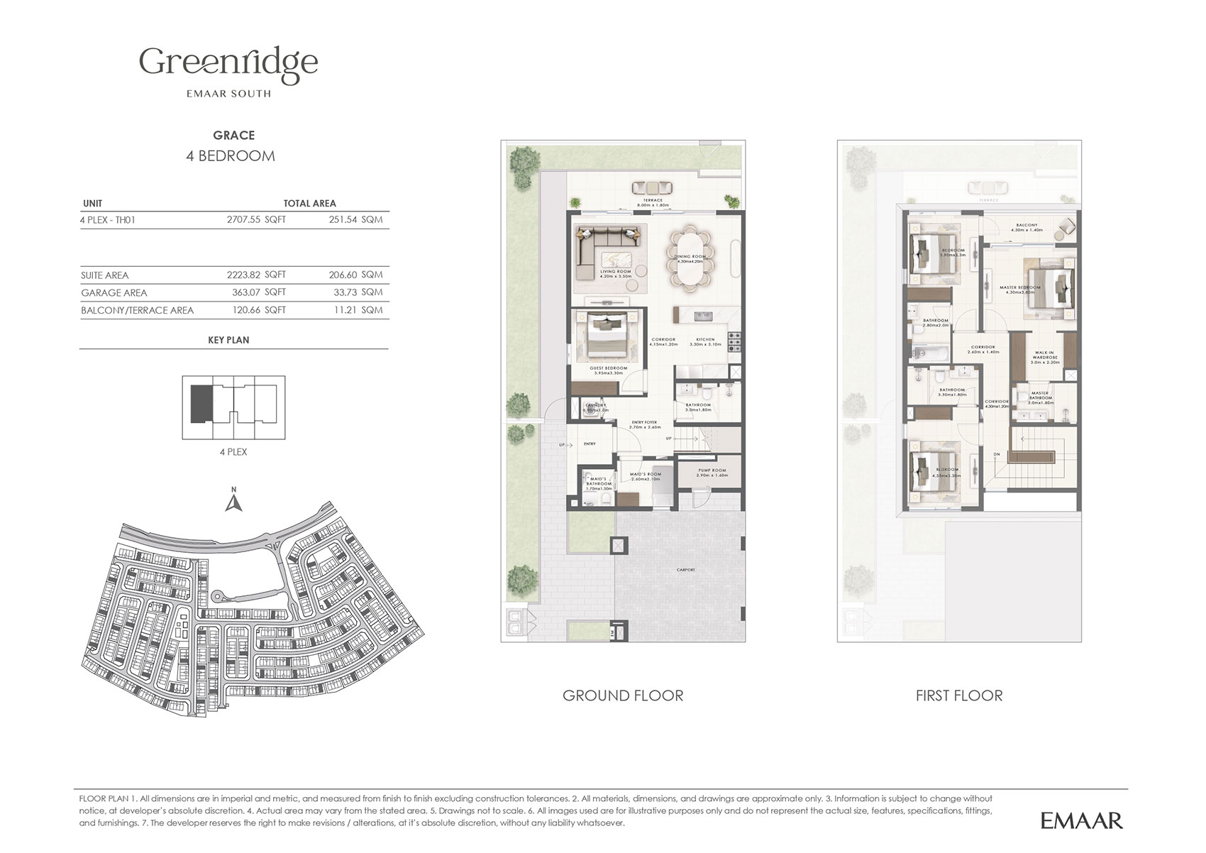 Greenridge at Emaar South floor plan 2