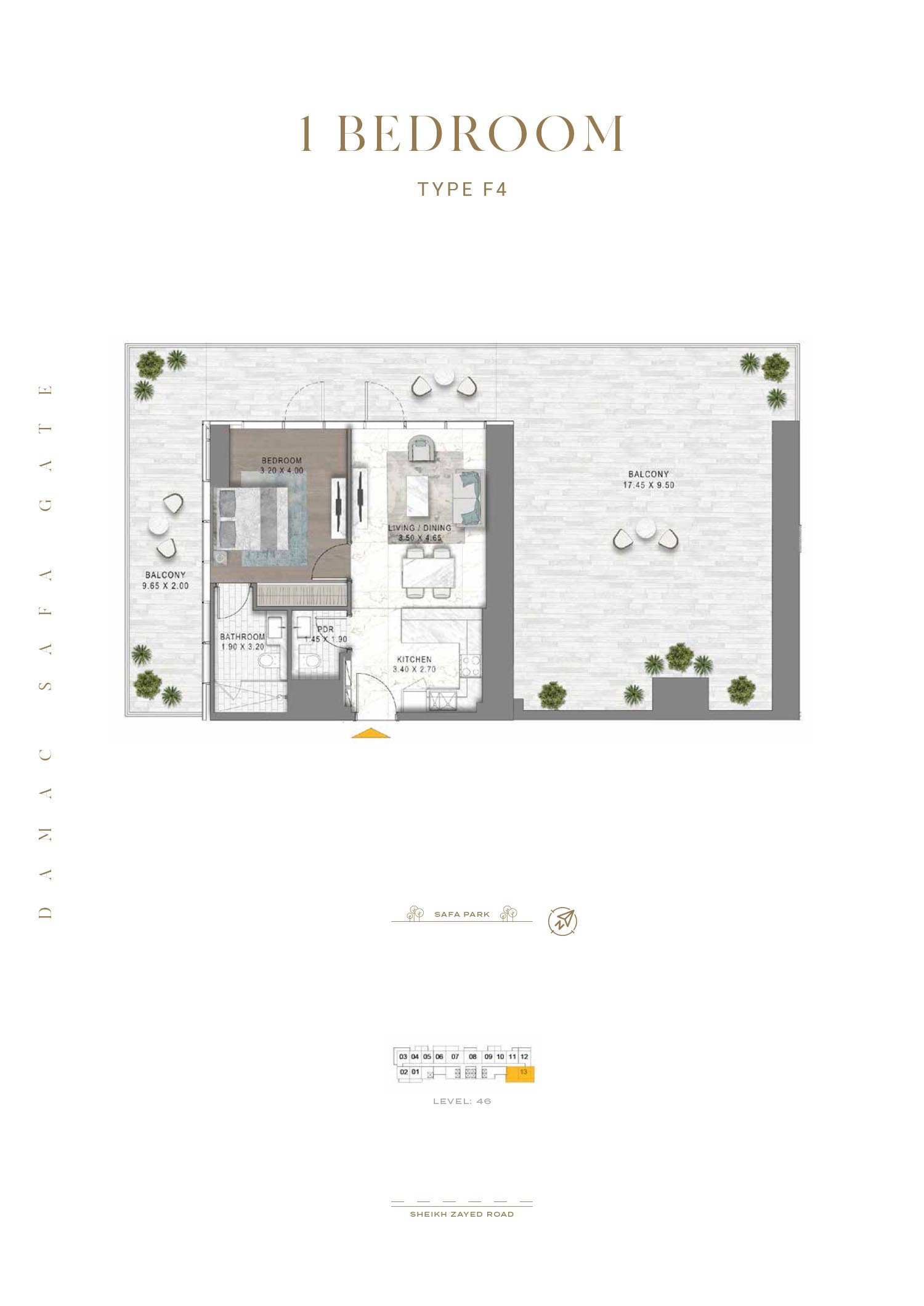 Damac Safa Gate floor plan 1