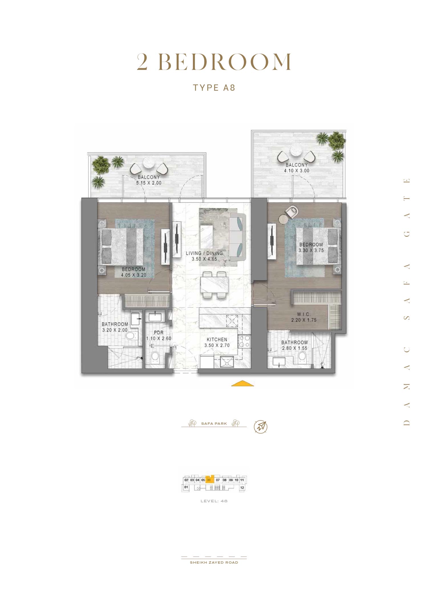 Damac Safa Gate floor plan 2