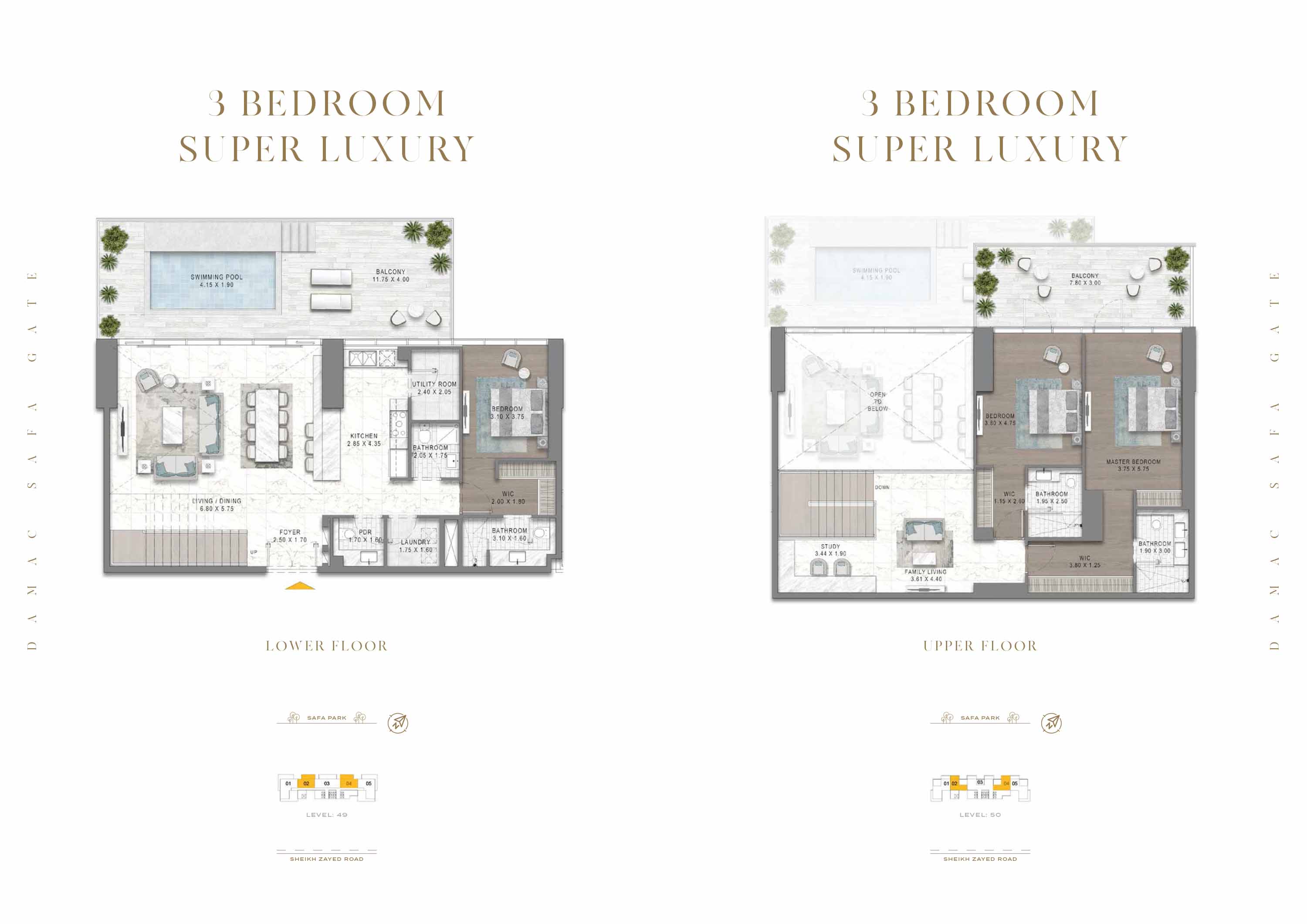 Damac Safa Gate floor plan 4
