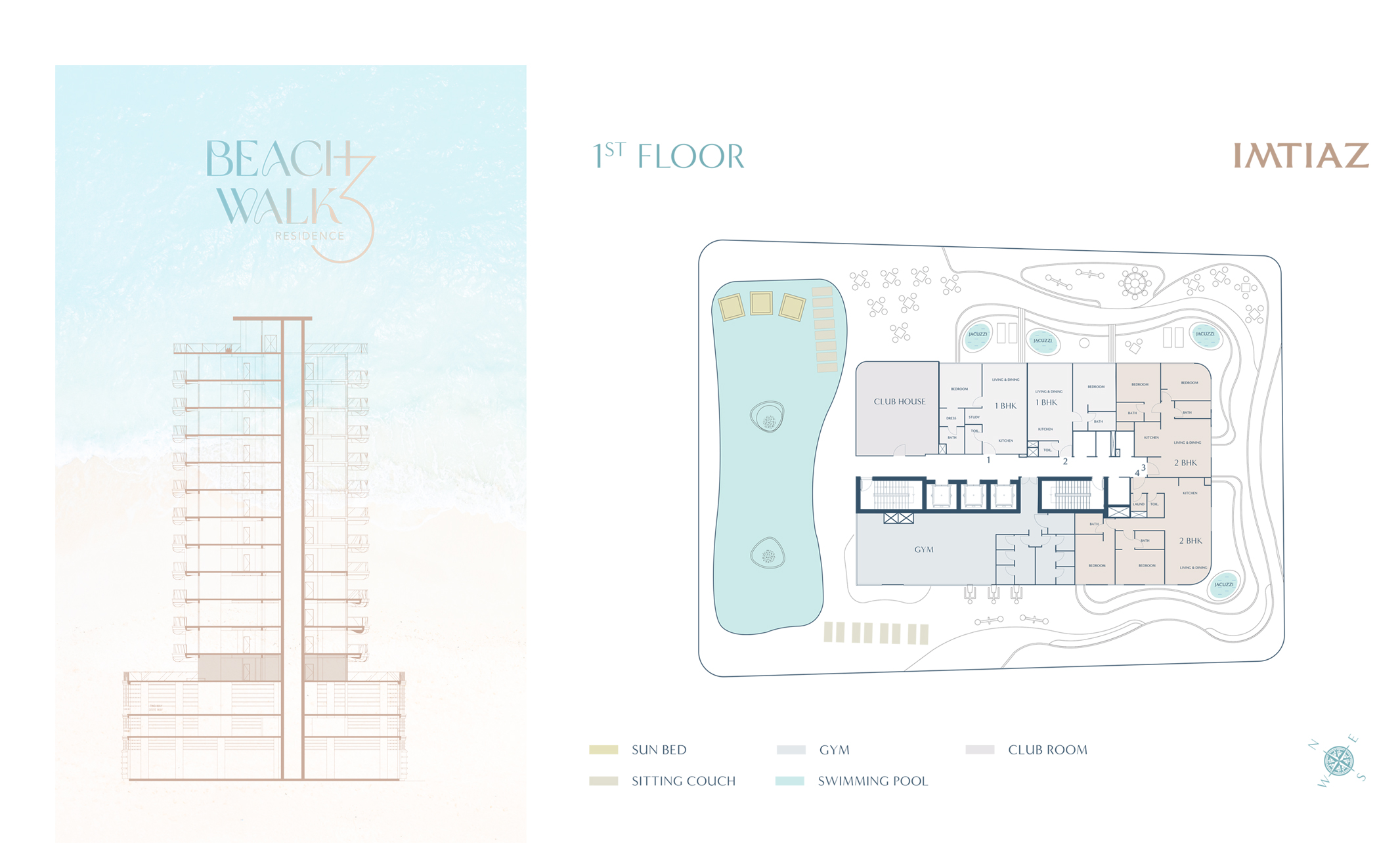 Beach Walk Residence 3 floor plan 1