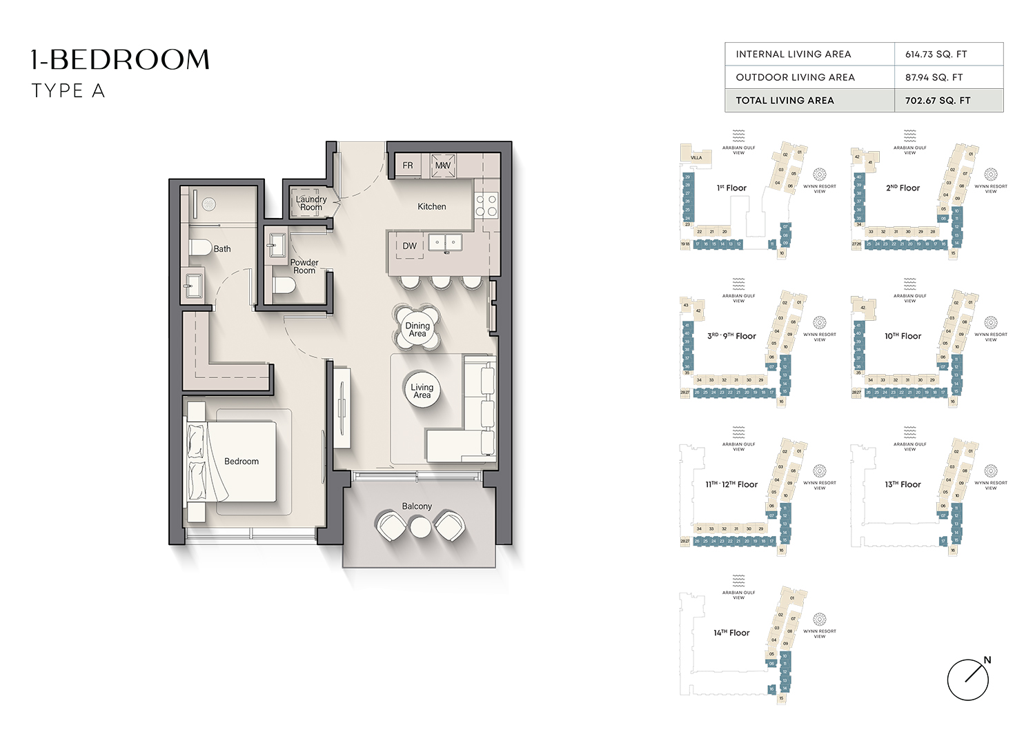 Playa Del Sol at Al Marjan Island floor plan 2