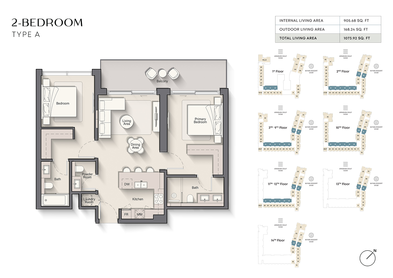 Playa Del Sol at Al Marjan Island floor plan 4