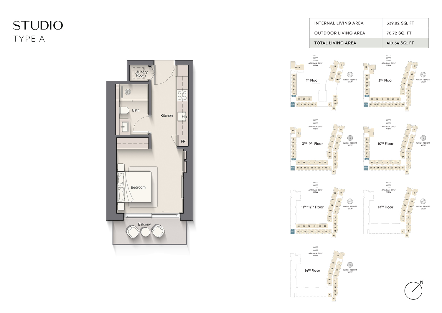 Playa Del Sol at Al Marjan Island floor plan 1