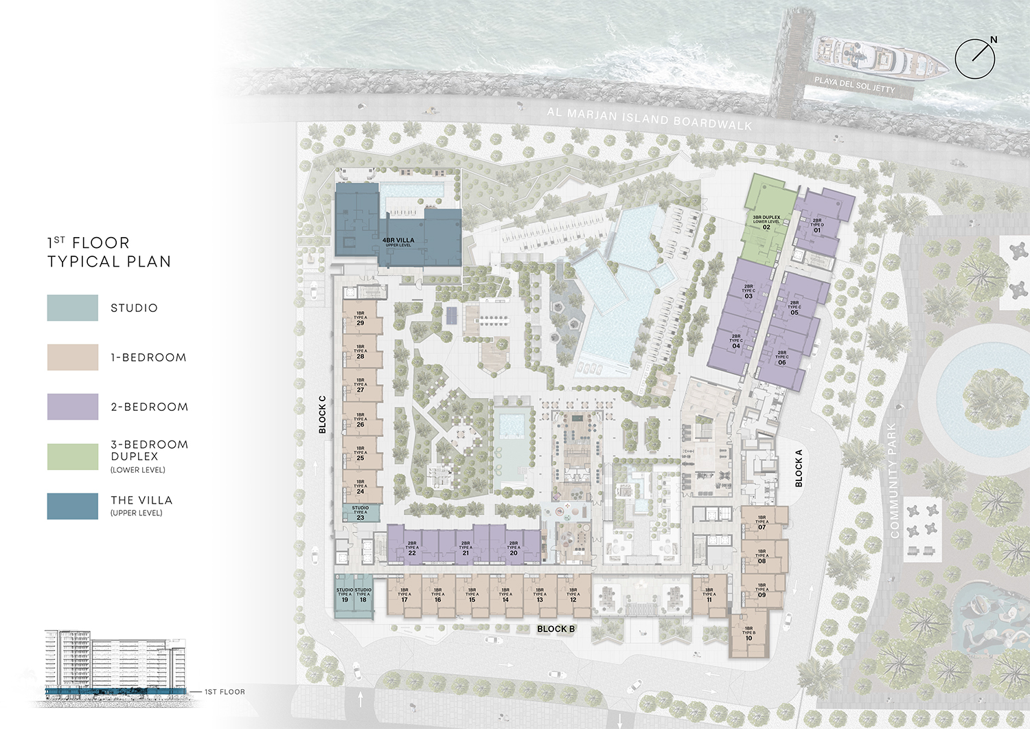 Playa Del Sol at Al Marjan Island floor plan 3