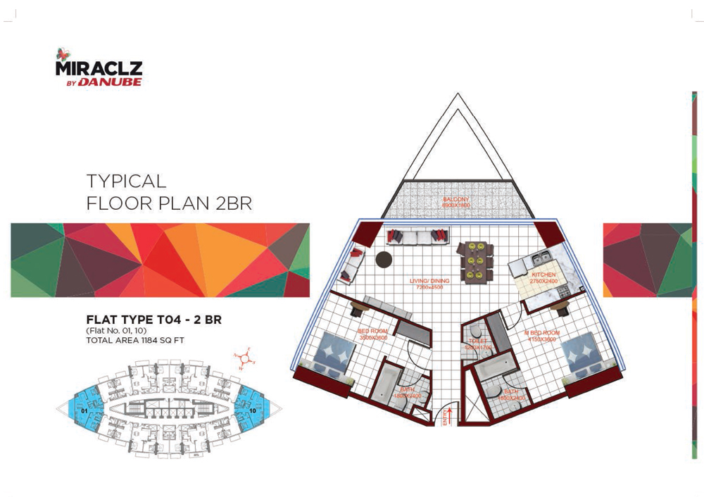 DANUBE MIRACLZ floor plan 3