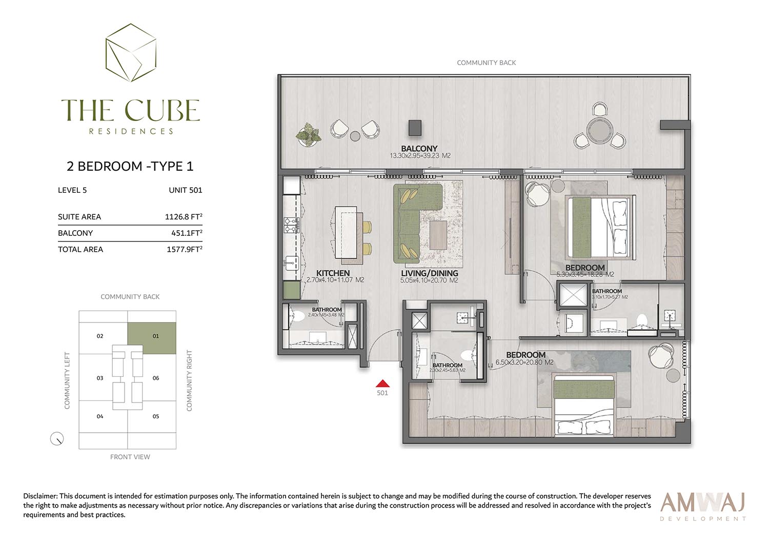The Cube Quarter Residences floor plan 2