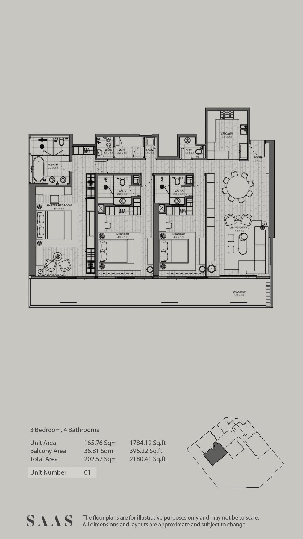 Reem Eleven floor plan 4