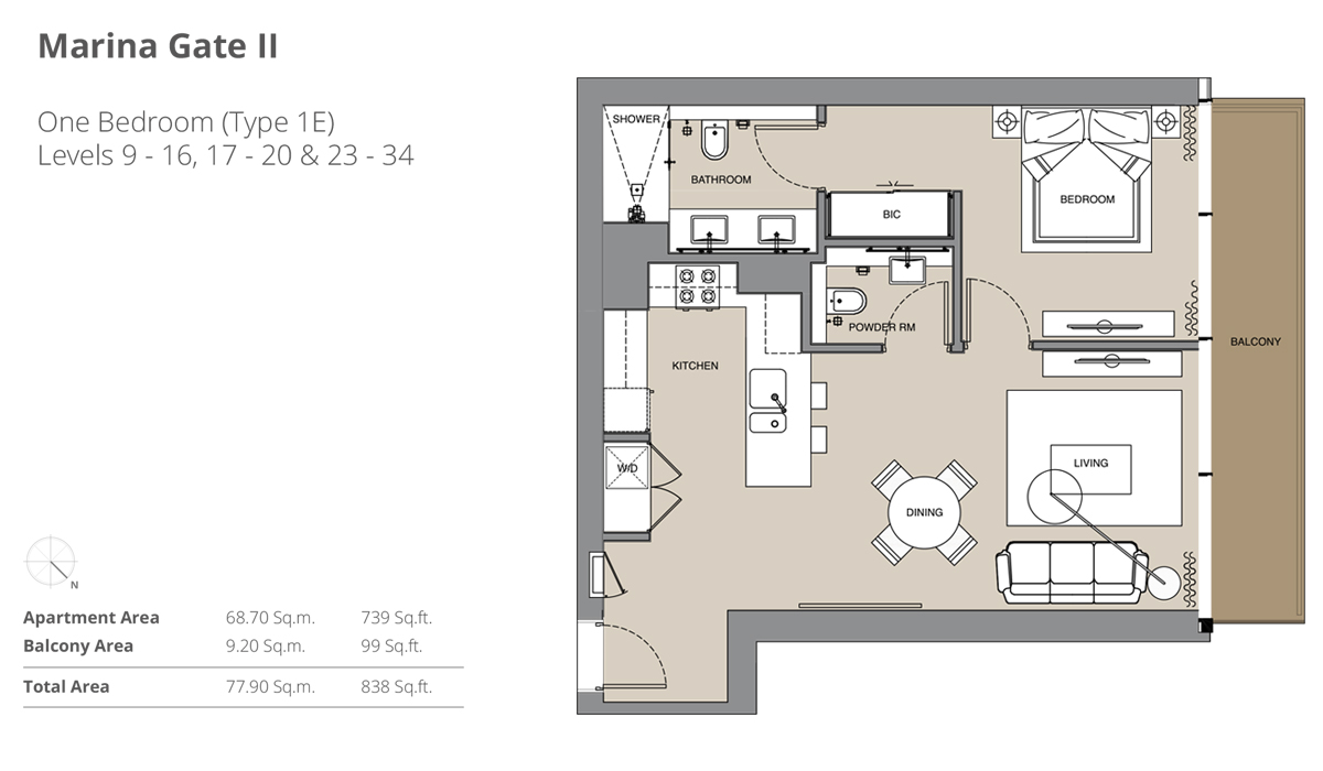 The Residences floor plan 1