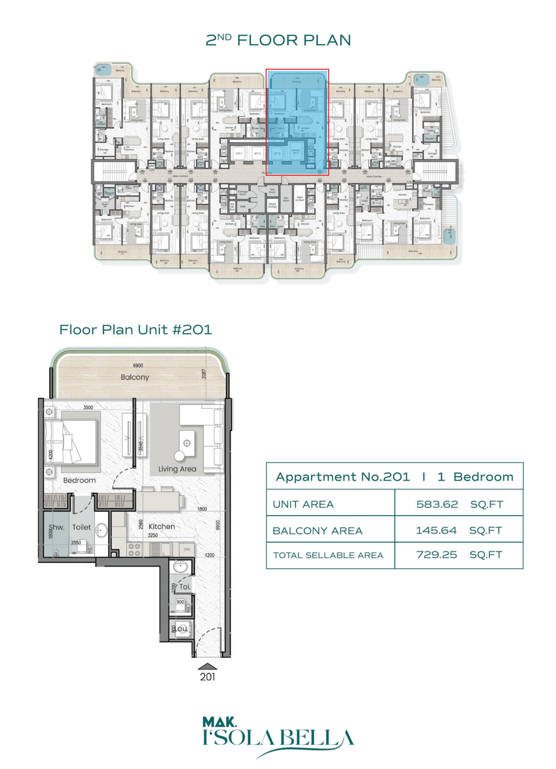 MAK Isola Bella floor plan 2