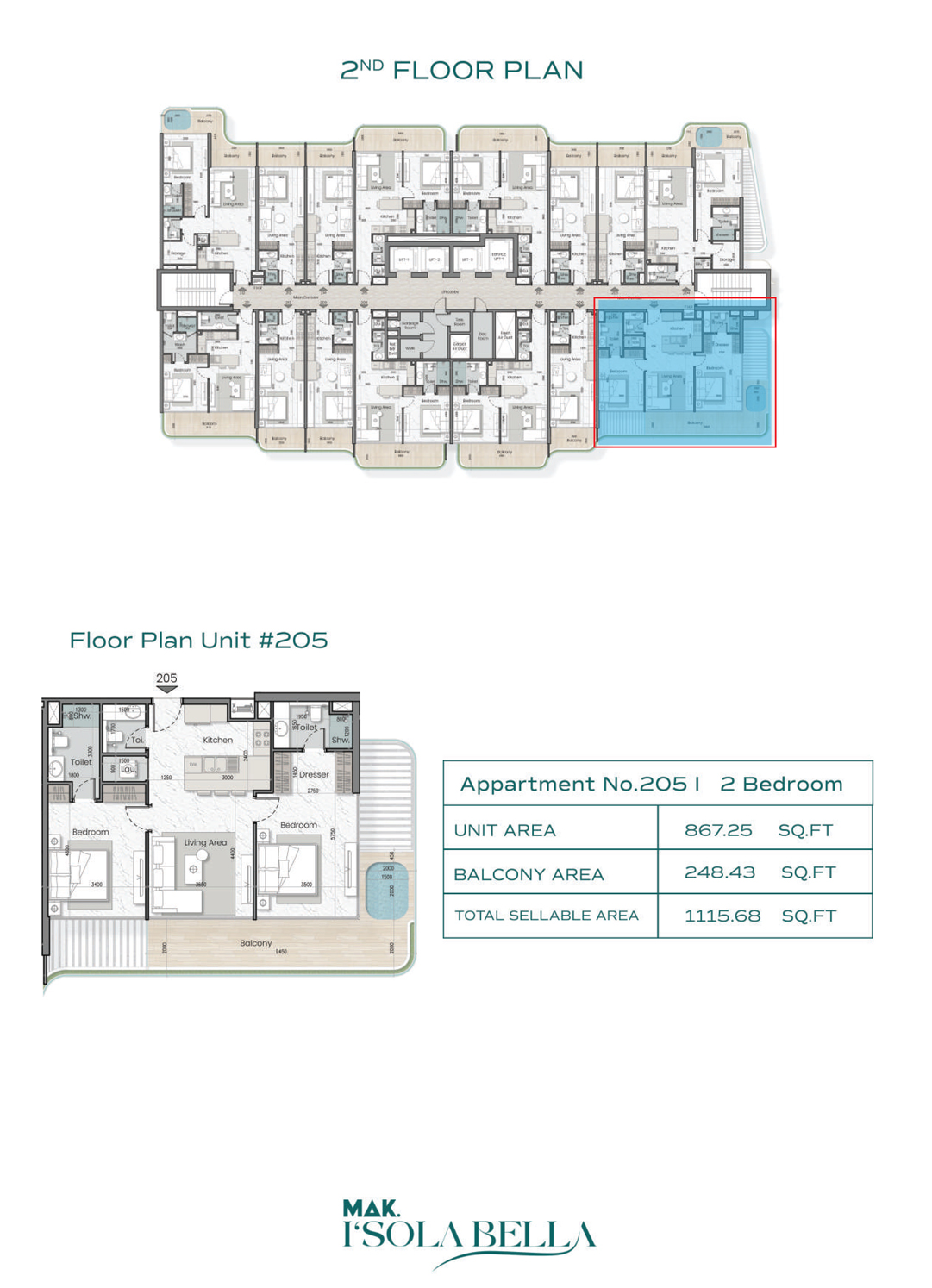 MAK Isola Bella floor plan 3