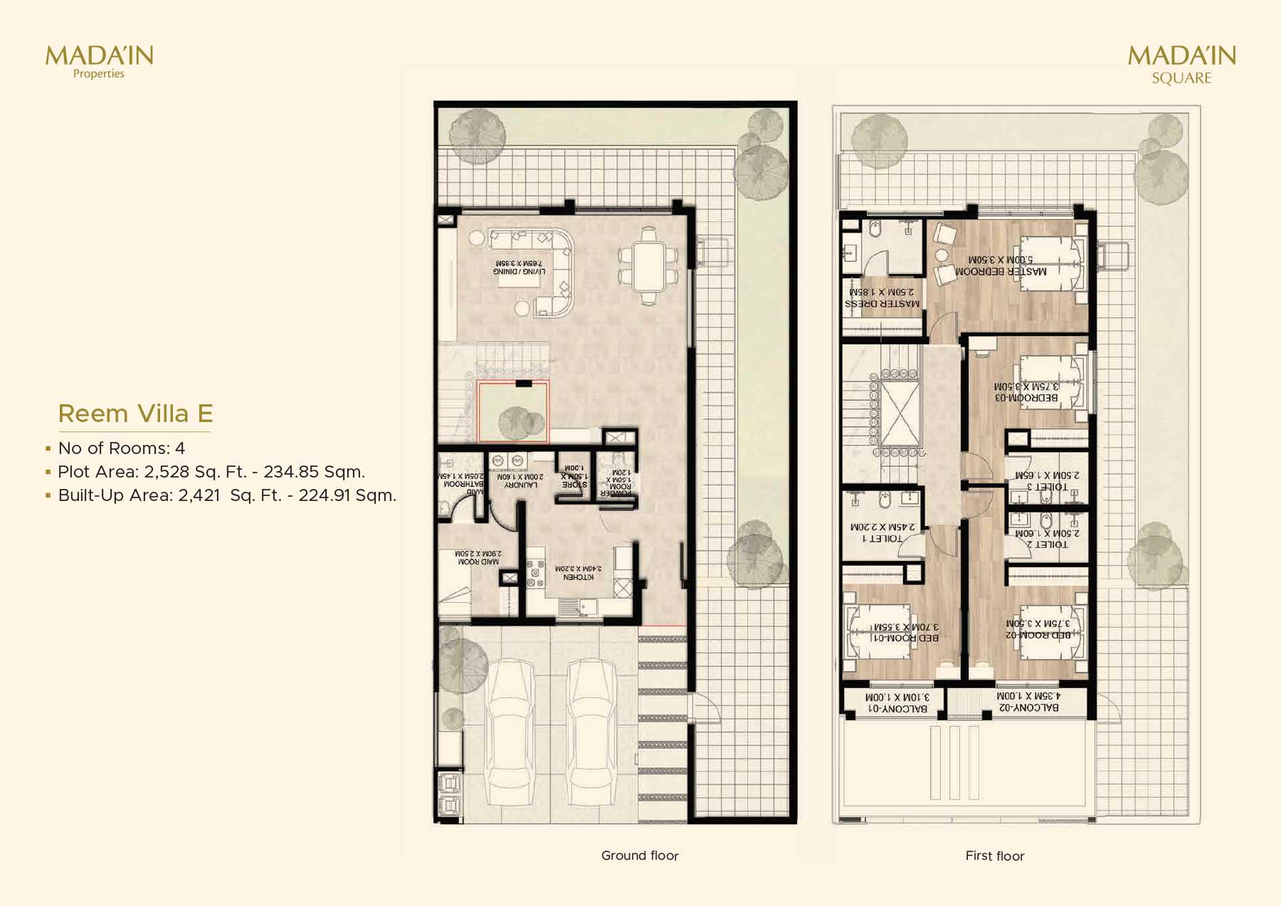 Madain Square at Sharjah floor plan 1