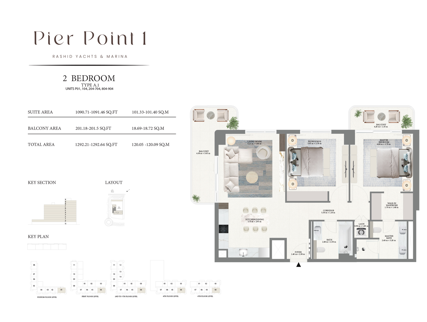 Emaar Pier Point Mina Rashid floor plan 2