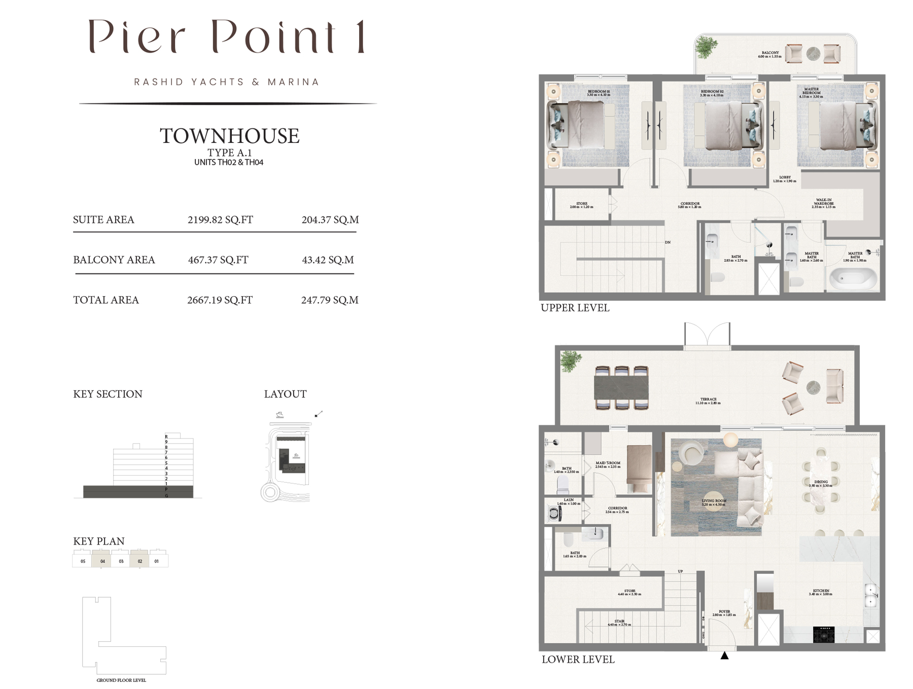 Emaar Pier Point Mina Rashid floor plan 4