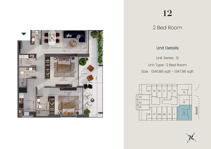 Oasis Lofts by Uniestate floor plan 4