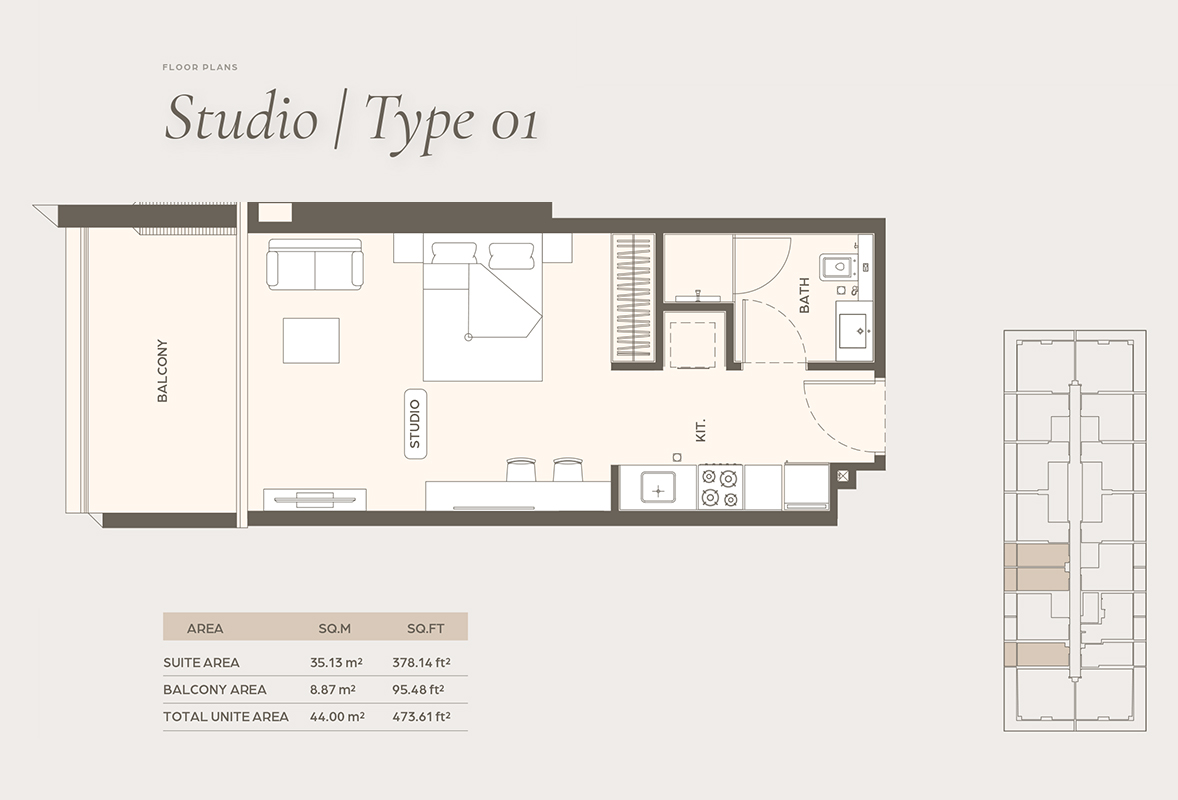 Binghatti Ivory floor plan 1