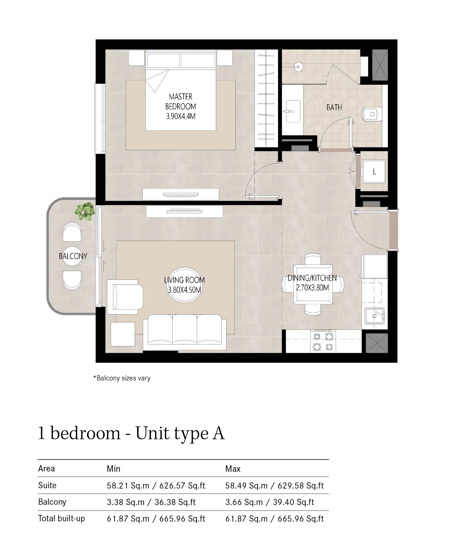 Berkshire at Town Square floor plan 1