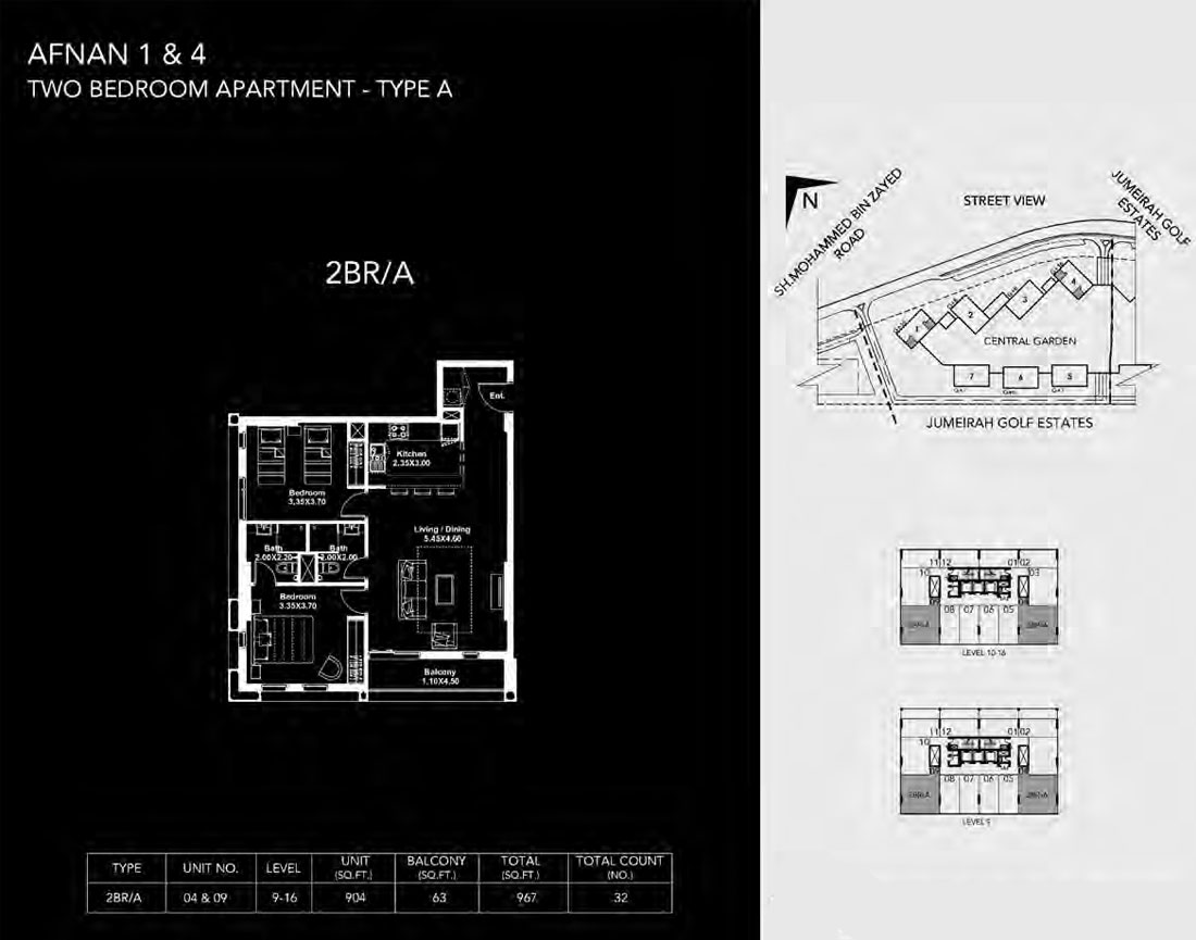 Midtown by Deyaar floor plan 3