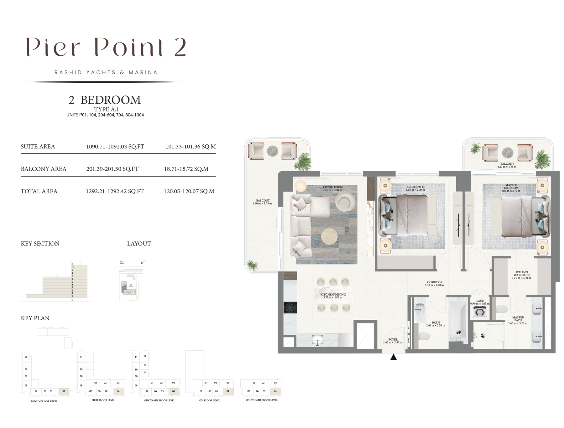 Emaar Pier Point 2 Mina Rashid floor plan 2