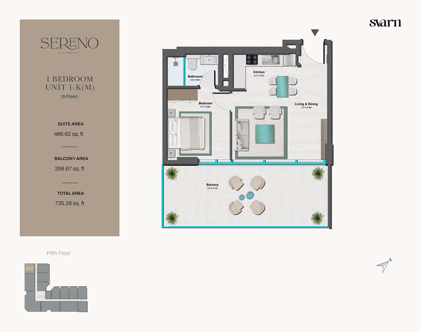Sereno Residences at JVC floor plan 2