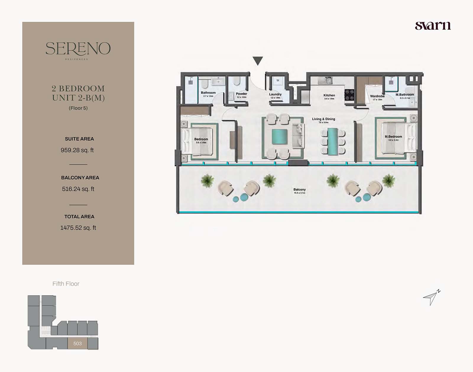 Sereno Residences at JVC floor plan 4